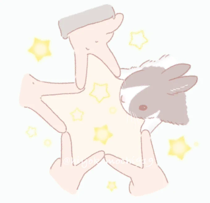 かわいい#うさぎ #イラスト #rabbit #illustration 