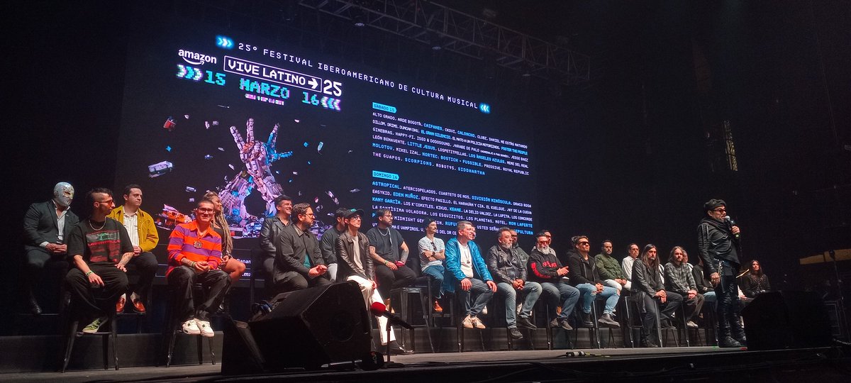 abnerrin's tweet image. Tuvimos el privilegio de estar en la rueda de Prensa del @vivelatino 
Un puñado de estrellas del ✨️ 
#VL2025
#rocknacional
#ocesa