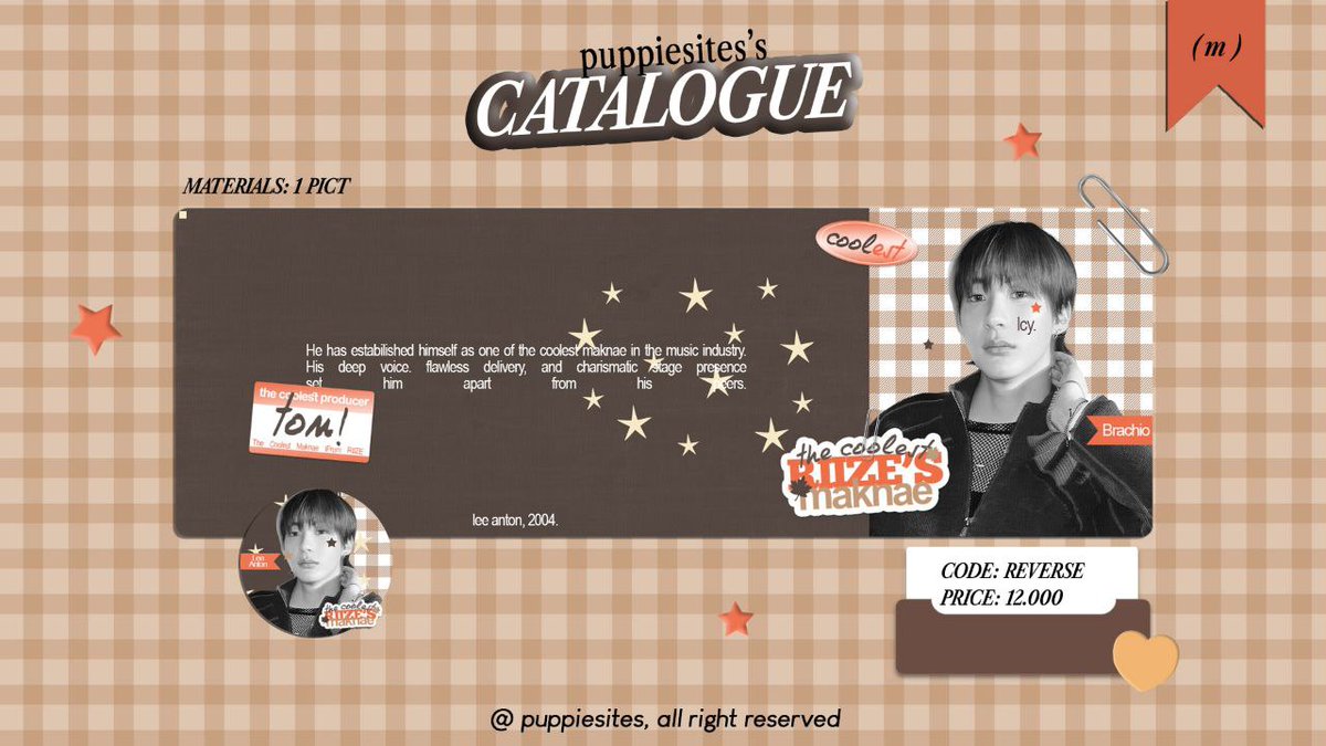 puppiesites's tweet image. 🐾 a repost will be appreciated!

hallo teman-teman, aku open req untuk katalog piascat &amp;amp; reverse dengan harga khusus 10k untuk edisi imlek hehe! katalog ini bisa buat couple juga yaa. yang berminat bisa dm aku untuk isi formnyaa timaaciii 🩷
#zonauang #zonaba