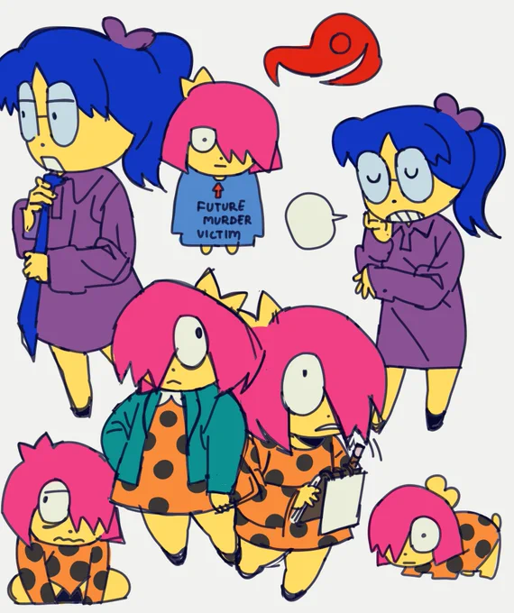 doodles of anthology of the killer. this game rules