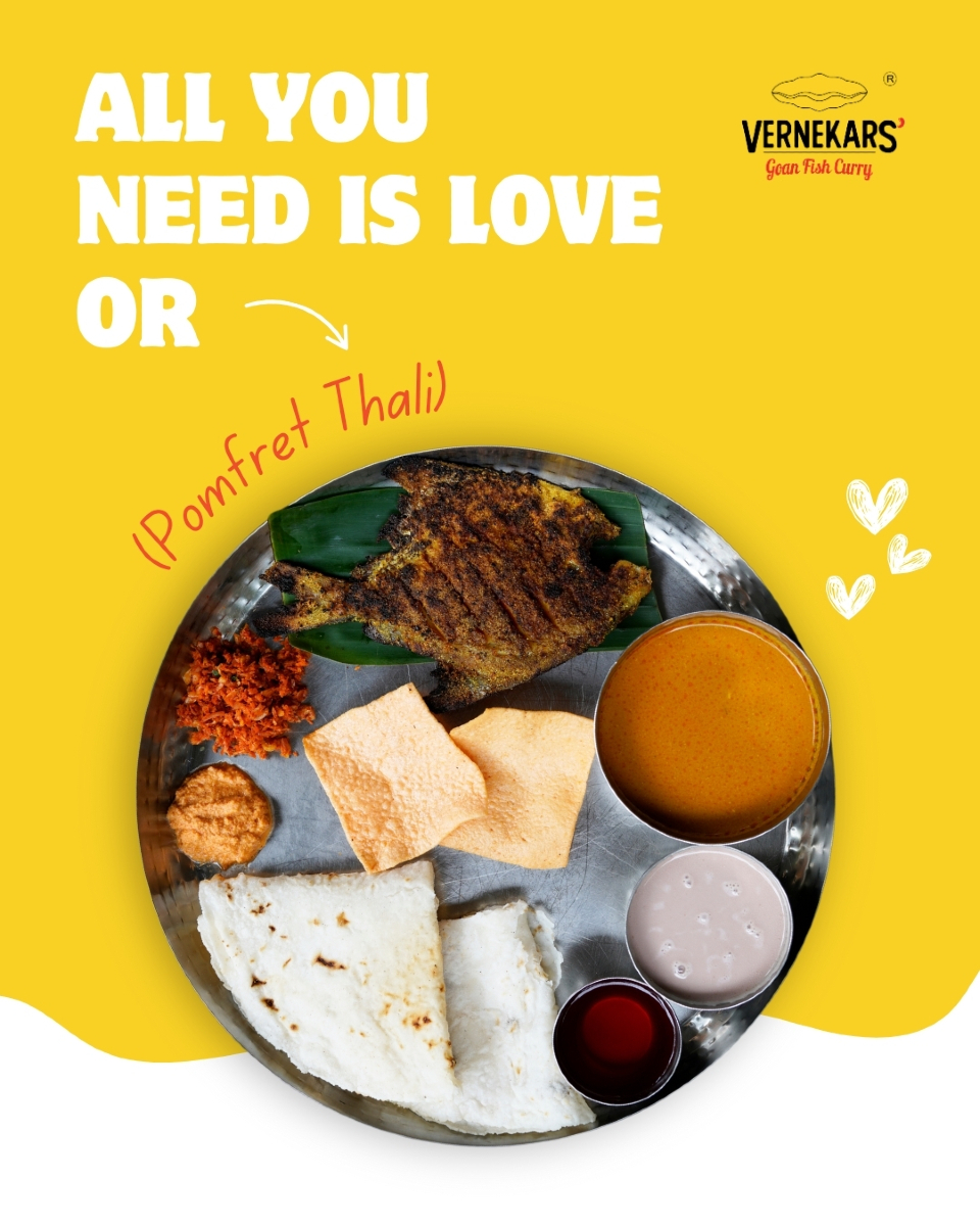 vernekarspune's tweet image. Love ko maaro goli, we know you need some Pomfret Thali to survive! 😜 

So head to our restaurant and enjoy!

#vernekars #goanfood #authenticgoanfood #seafoodlovers #puneseafood #bestseafood #karvenagar