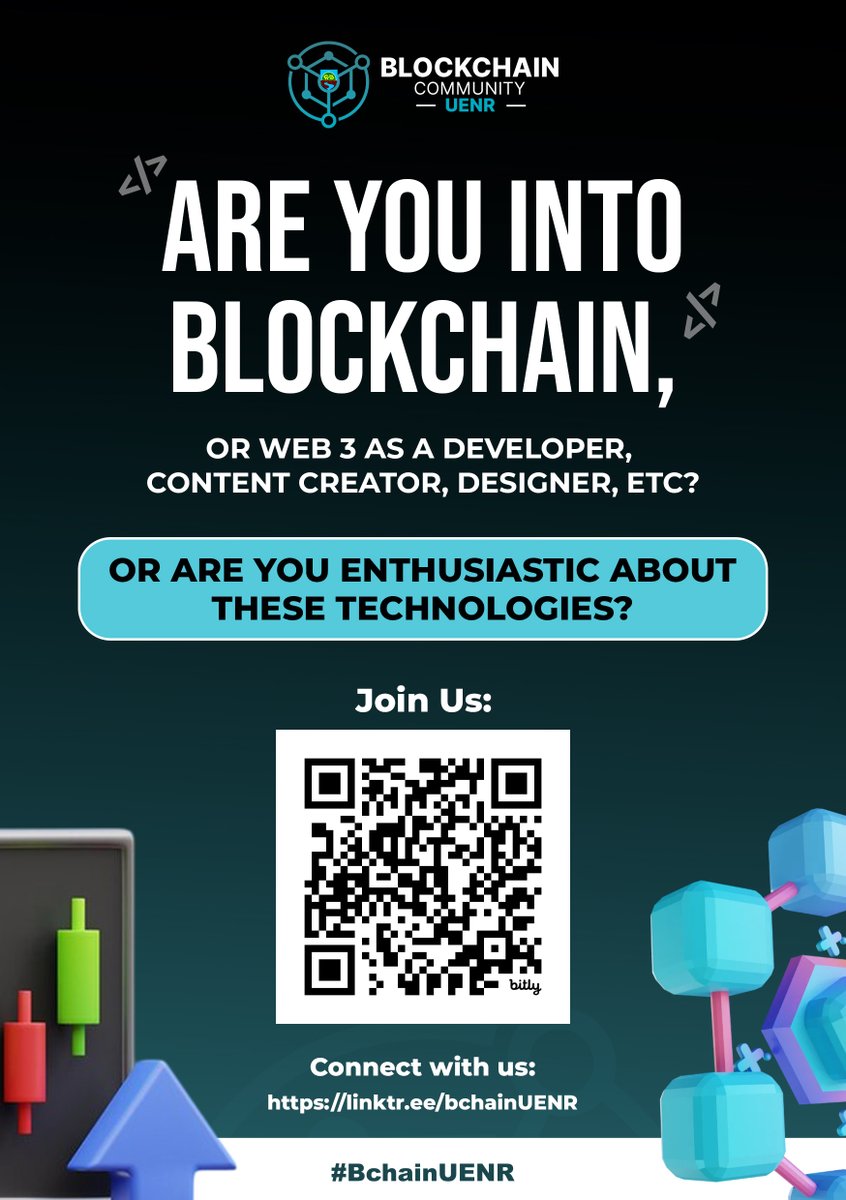 BLOCKCHAIN UENR COMMUNITY is dedicated to bringing blockchain education to the UENR campus. 

💡Our core goals are to CONNECT, LEARN, BUILD, and GROW together in blockchain and related technologies such as Web 3.

#BchainUENR #UENR #Web3 #blockchain
🧵This is a thread...👇🏽