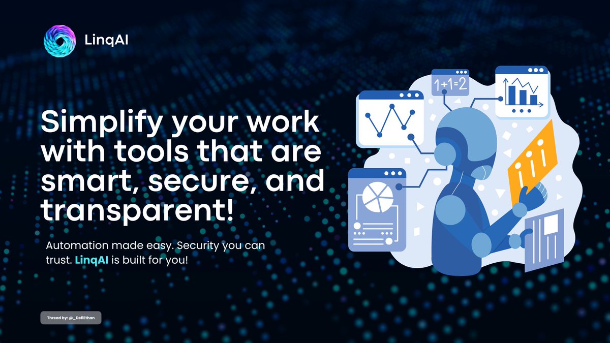 _DefiEthan's tweet image. Business is evolving—AI is the brain, and Web3 is the backbone.

Introducing @linq_ai, Where automation meets decentralization. With smart tools and secure processes, #LinqAI drives business growth and success.

Curious to Learn more?

Let&apos;s explore ⬇️

#AIRevolution