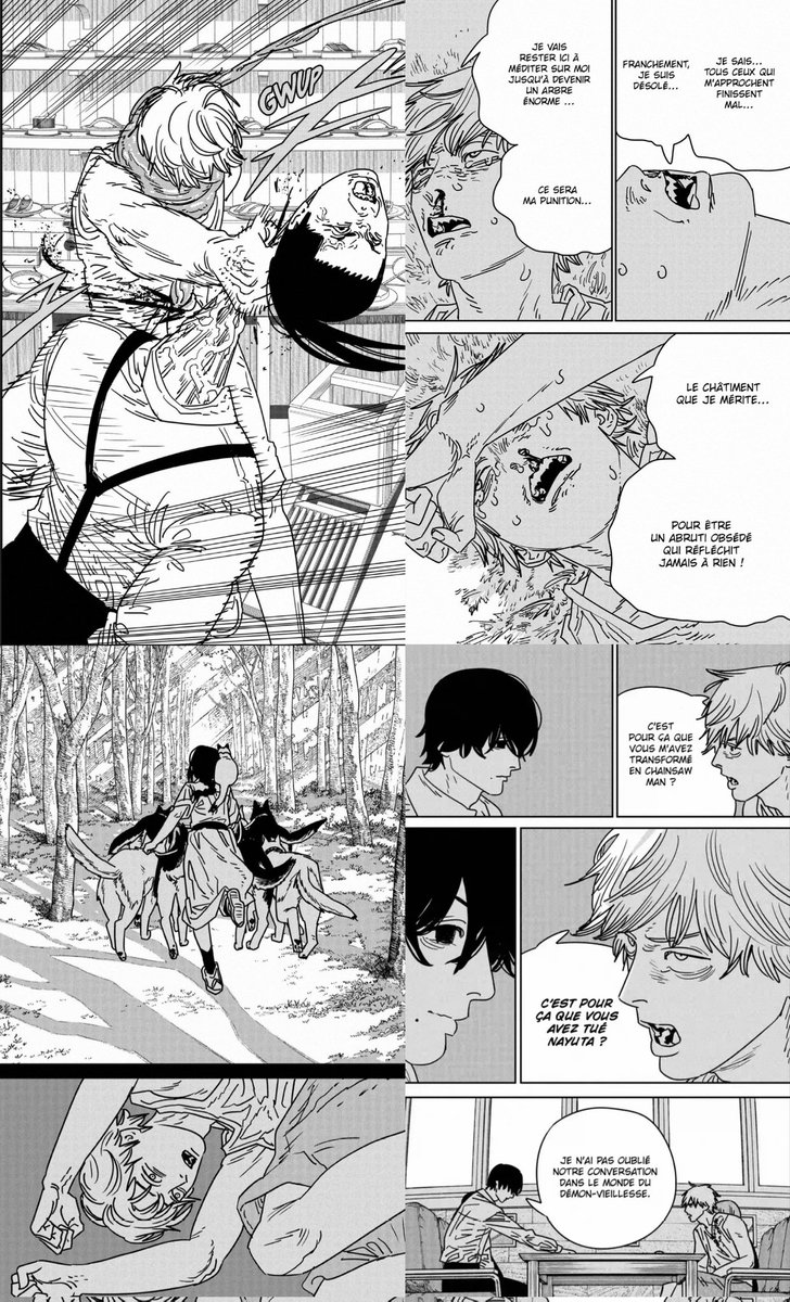 KalalaKiller's tweet photo. #chainsawman191 #csm191
#chainsawman
Les gens qui disent que Denji ne se soucis absolument pas de la mort de Nayuta.
Vous lisez le manga avec vos yeux ?
Fujimoto a littéralement fait un chapitre entier ou Denji doit accepter sa mort malgré le fait qu'il sera traumatiser à vie https://t.co/3EL6HsBuab