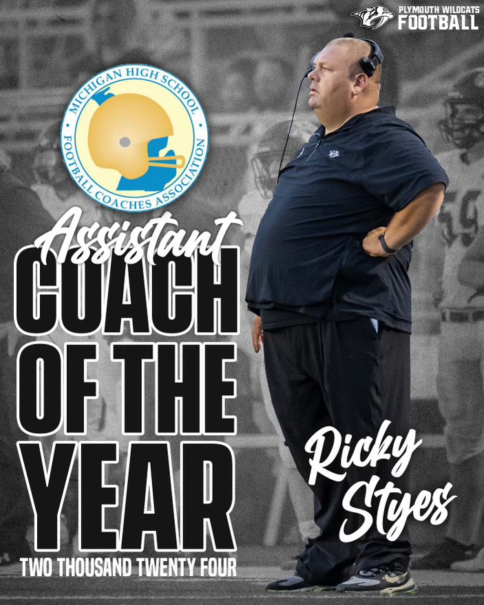 Congratulations to Coach Styes!  A well deserved honor.