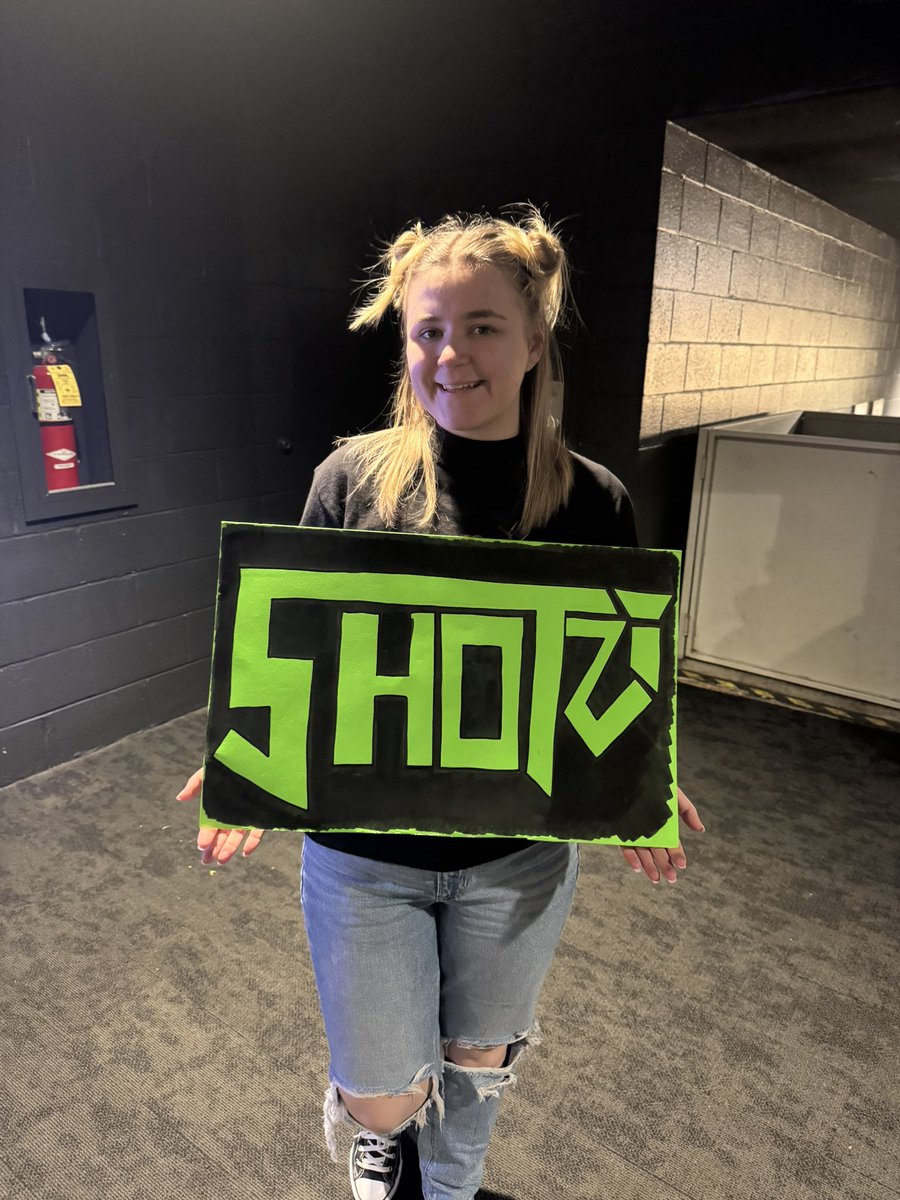 1Chrismas1's tweet photo. Hey @ShotziWWE I don’t know if you saw my wife’s sign, but she might of been more upset than you that Fallon still has the NA Championship. #NXTAtlanta #NXT #WWENXT https://t.co/ANCwOu8S2d