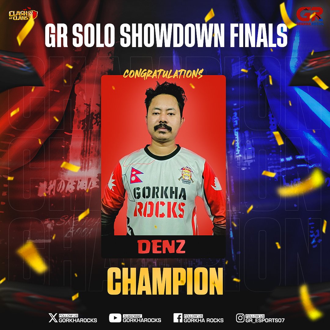 Congratulations to Denz for an outstanding performance and clinching the title of GR Solo Showdown Champion 🎉❤️

Thank you everyone for your participation.