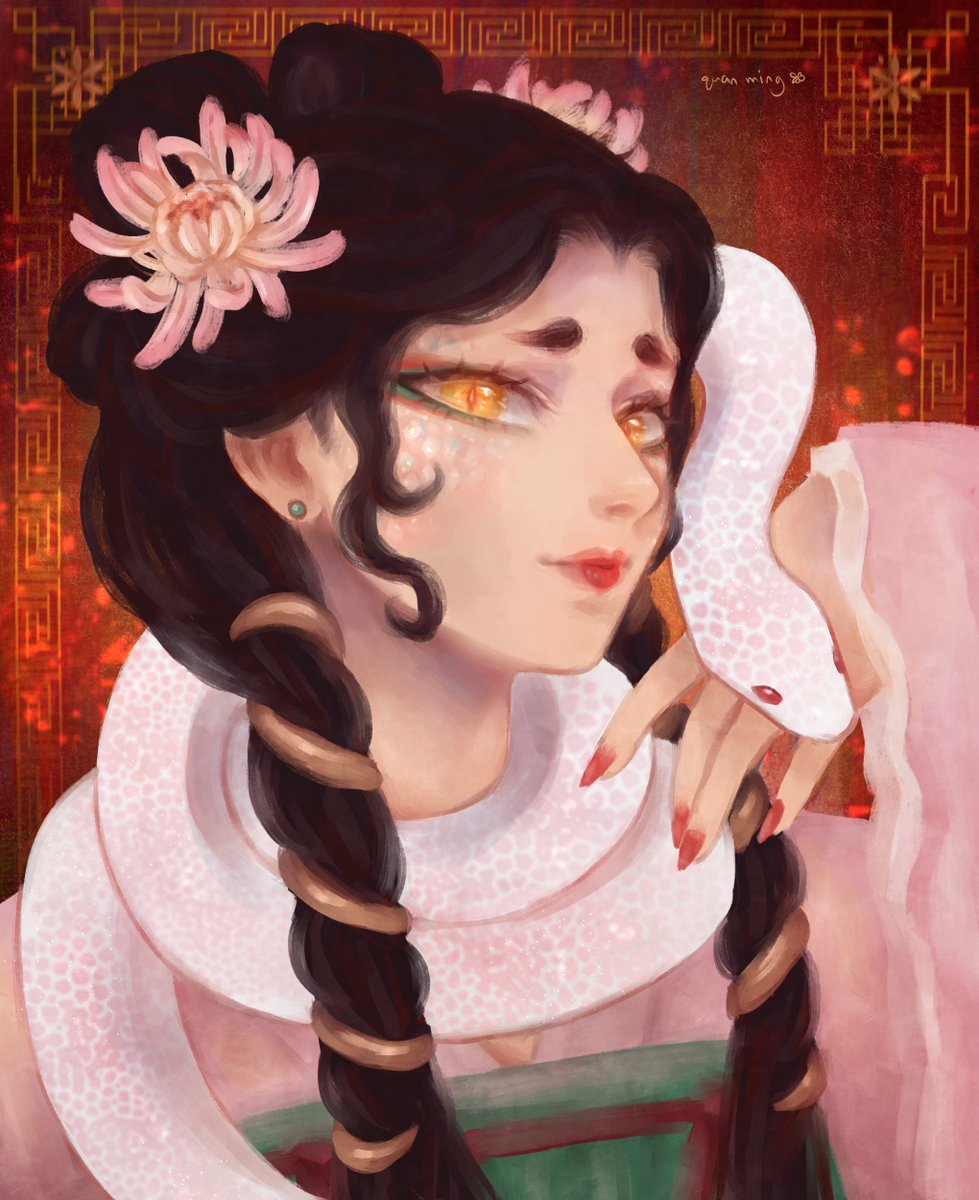 Happy Lunar New Year!! 🐍🧧
#art #artistontwitter #digitalart