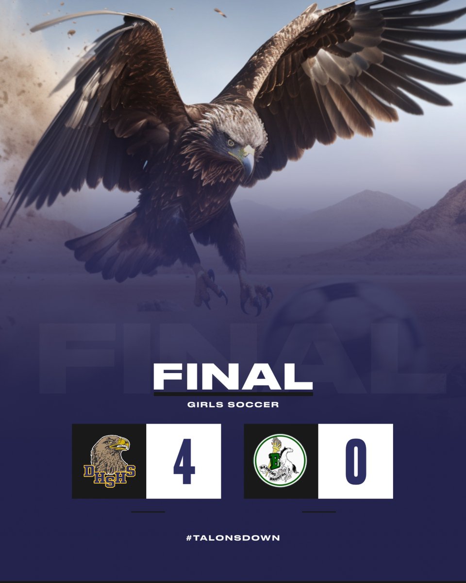 With another win tonight our Lady Eagles Soccer team are the Sun Valley League Champions!! Way to talons down and go for gold ladies!