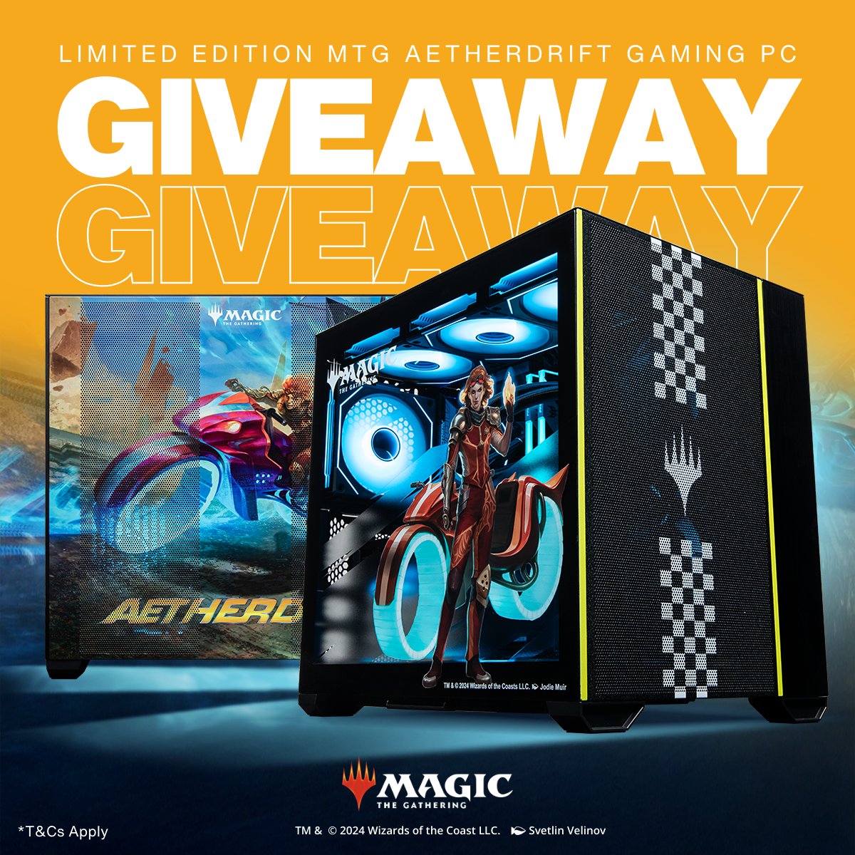 MwaveAu's tweet photo. Lead the pack and leave the rest in the dust with this MTG Aetherdrift Gaming PC! 🏁

Enter for your chance to win*: https://t.co/7LrtLM22ai

#MTGAetherdrift @wizards_magic *T&amp;Cs Apply https://t.co/yBYjFt5cwh