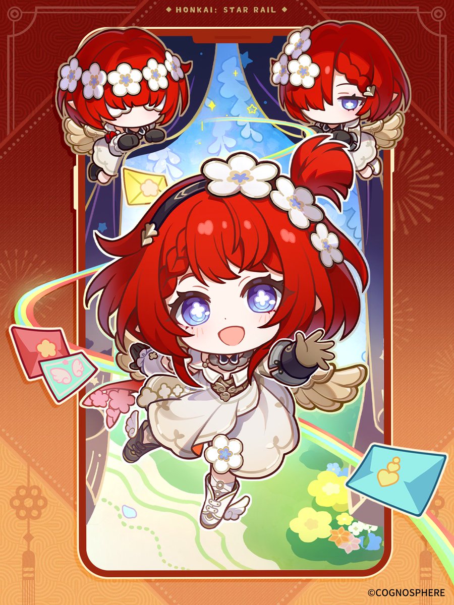 honkaistarrail's tweet photo. HSR New Year – The Gate

Reunite and celebrate together! Welcome to enjoy the magic show — The Gate — by Tribbie, Trianne, and Trinnon.

"Heheh, the New Year bell has already rung. Guess what scary thing will appear under this red cloth?" (Trianne)

#HonkaiStarRail https://t.co/MZhxfIbfgr