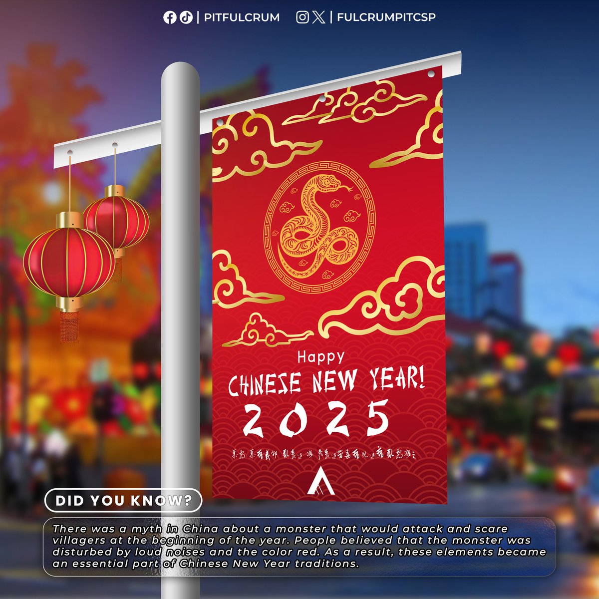pitfulcrum's tweet photo. 𝗞𝘂𝗻𝗴 𝗛𝗲𝗶 𝗙𝗮𝘁 𝗖𝗵𝗼𝗶!

Welcome the Year of the Snake with transformation, wisdom, and intuition. Let's rise anew, navigate challenges gracefully, pursue our dreams, and cherish every moment. Happy Chinese New Year!

Graphics by Wice Gumilan | @fulcrumpitcsp https://t.co/kBZ5bdKVm3