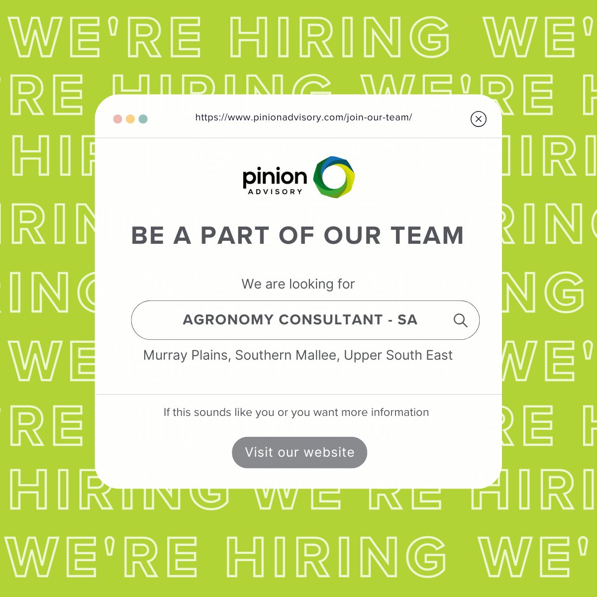 Are you someone with experience in the agricultural industry who is looking for a rewarding career? Do you want to work within a team of motivated professionals, who enjoy coming to work and take pride in what they do?

We have an opportunity for the right person to become an