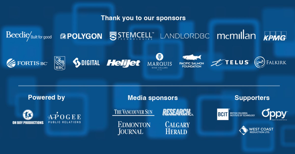 Conversations Live with Stuart McNish (@liveconvo) on Twitter photo We are grateful to all of our sponsors for their ongoing support of Conversations Live - we are 100% sponsor funded, and could not hold these important conversations without them. Thank you.
<a href="/KPMG_Canada/">KPMG Canada</a>
<a href="/RBC/">RBC</a>
<a href="/McMillanLLP/">McMillan LLP</a>
<a href="/TeckResources/">Teck Resources</a>
<a href="/MA_BC/">MABC</a>
<a href="/BeedieBuilt/">Beedie</a>
<a href="/polygonhomes/">Polygon Homes</a> We are grateful to all of our sponsors for their ongoing support of Conversations Live - we are 100% sponsor funded, and could not hold these important conversations without them. Thank you.
<a href="/KPMG_Canada/">KPMG Canada</a>
<a href="/RBC/">RBC</a>
<a href="/McMillanLLP/">McMillan LLP</a>
<a href="/TeckResources/">Teck Resources</a>
<a href="/MA_BC/">MABC</a>
<a href="/BeedieBuilt/">Beedie</a>
<a href="/polygonhomes/">Polygon Homes</a>