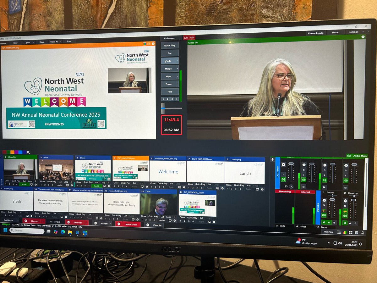 InclusiveLondon's tweet photo. Today we are working with the @NWNeonatalODN Conference 2025 at @haydockraces.
We're live streaming in two rooms, giving online delegates more choice powered by the #Eventee platform. Plus delivering AV and technical support services to ensure a smooth experience for everyone. https://t.co/yO5xwZ4xUS