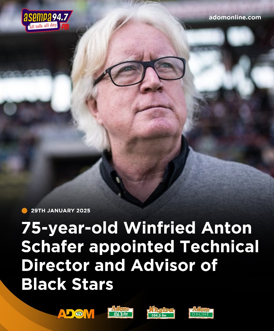adom_tv's tweet image. 75-year-old Winfried Anton Schafer appointed Technical Director and Advisor of Black Stars

#AdomSports