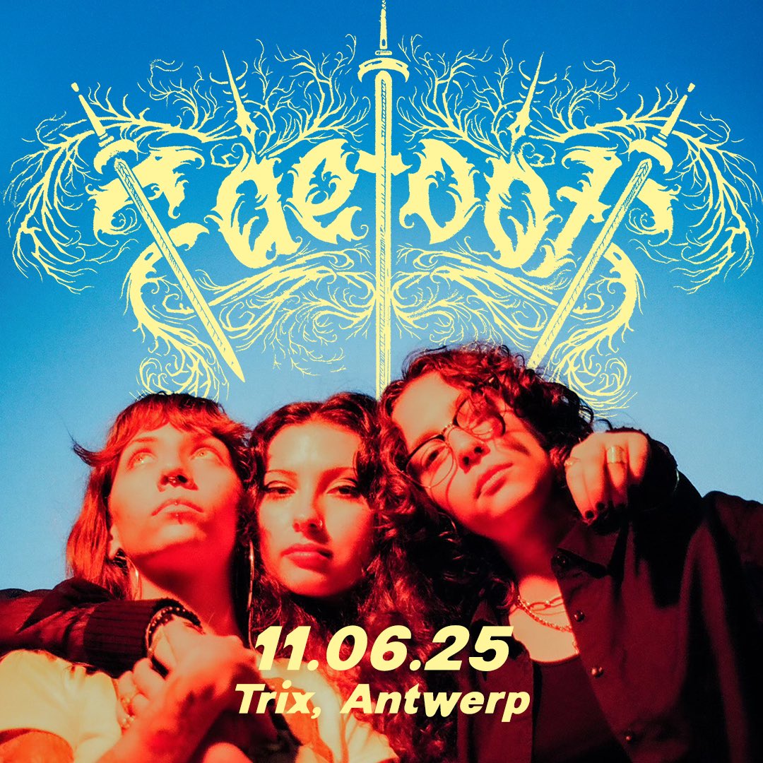 NIEUW - Faetooth is een "fairy doom"-trio uit Los Angeles en combineert doom, black metal, shoegaze en sludge tot een unieke sound. Op woensdag 11 juni staan ze in onze knusse Trix Bar!

/ TICKETS zijn te koop vanaf vrijdag 31 januari om 11 uur via tinyurl.com/Faetooth-Trix