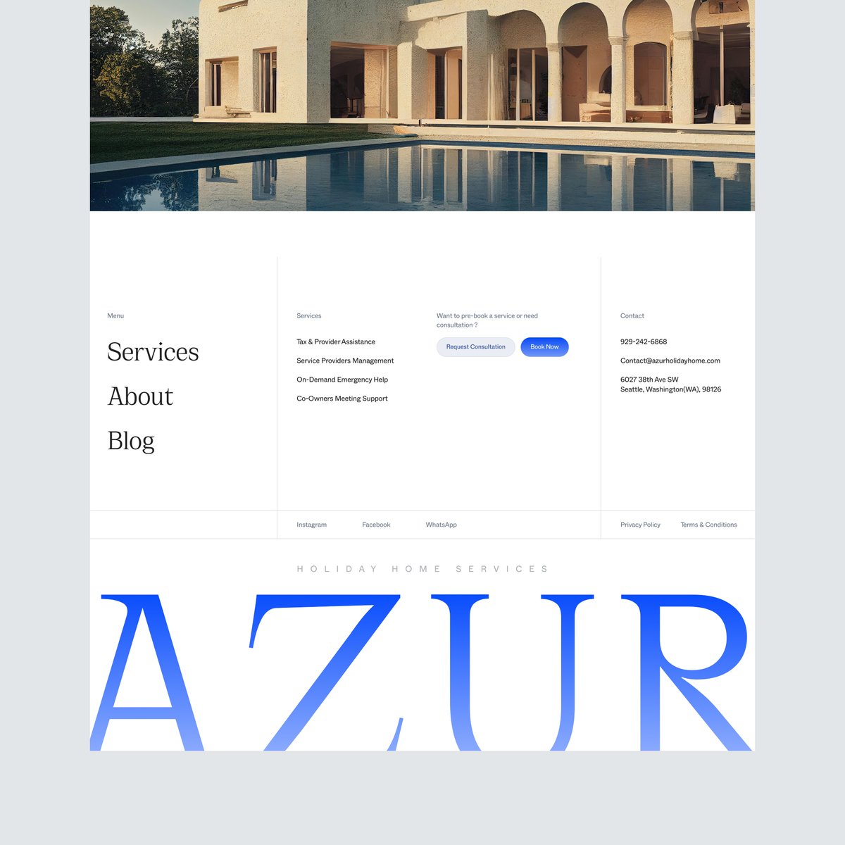 Ibad_devsed's tweet photo. Home care, made effortless. 🏡✨ Here's a peek at the design that makes it happen!

#webdesign #UIUX #homemanagement #propertycare #homeservice #digitaldesign #uxdesign #cleanui #smarthome #designinspiration #uxui #modernwebdesign #propertymanagement #homeowners #stressfree https://t.co/R1eaW84TVO