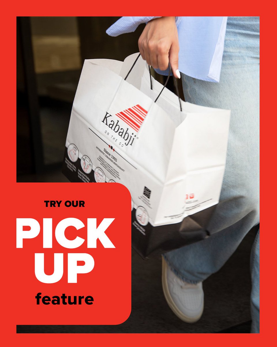 KababjiLb's tweet photo. Busy day? 🚗💨 Swing by Kababji and grab your favorite meal with our new pickup service. 
Fresh, fast, and hassle-free! #Kababji https://t.co/QBnLA8yvYe