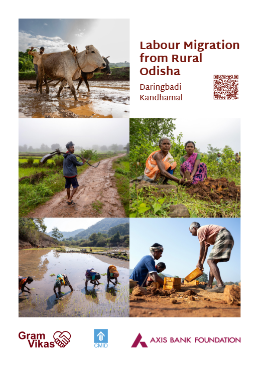 CMIDTrust's tweet photo. A study Profiling Labour Migration from Daringbadi Block, Kandhamal Dt, by CMID, in partnership with @GramVikasIN  &amp; supported by Axis Bank Foundation, uncovers the changing nature of migration from Odisha’s tribal hinterlands. Scan the QR code or follow: https://t.co/cVAae49ERH https://t.co/dGNppbZFwr