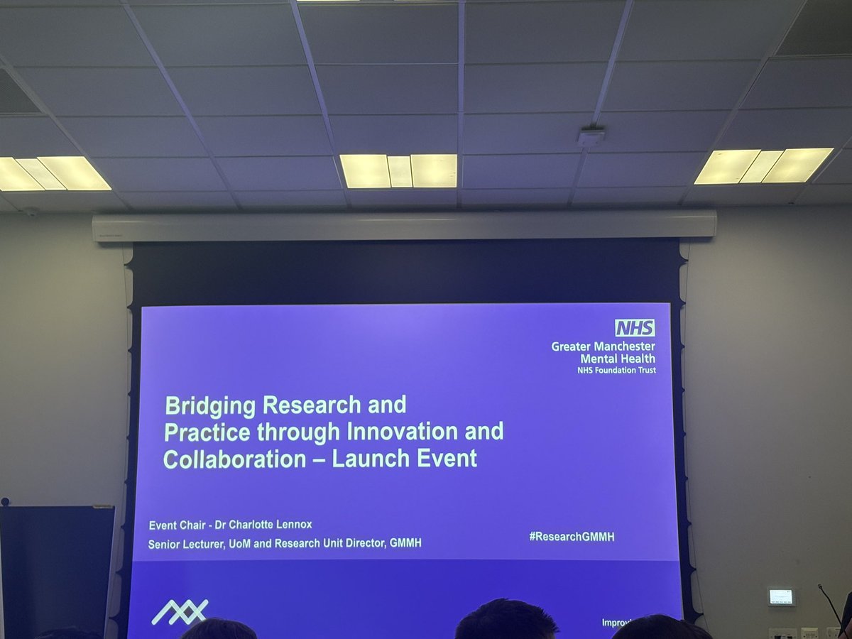 Looking forward to today’s launch event for our very own Forensic Research Unit. #ResearchGMMH