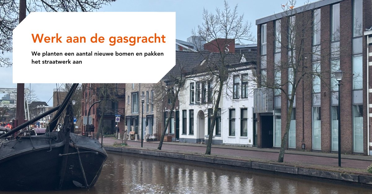 Morgen 30 januari gaan we aan de slag bij de Gasgracht👷‍♂️ We kappen een aantal scheve bomen🌳 en planten nieuwe lindebomen terug. Ook pakken we het straatwerk aan. De werkzaamheden duren ongeveer 4 weken. Inwoners van de Gasgracht zijn geïnformeerd #werkaandeweg #gemeentemeppel