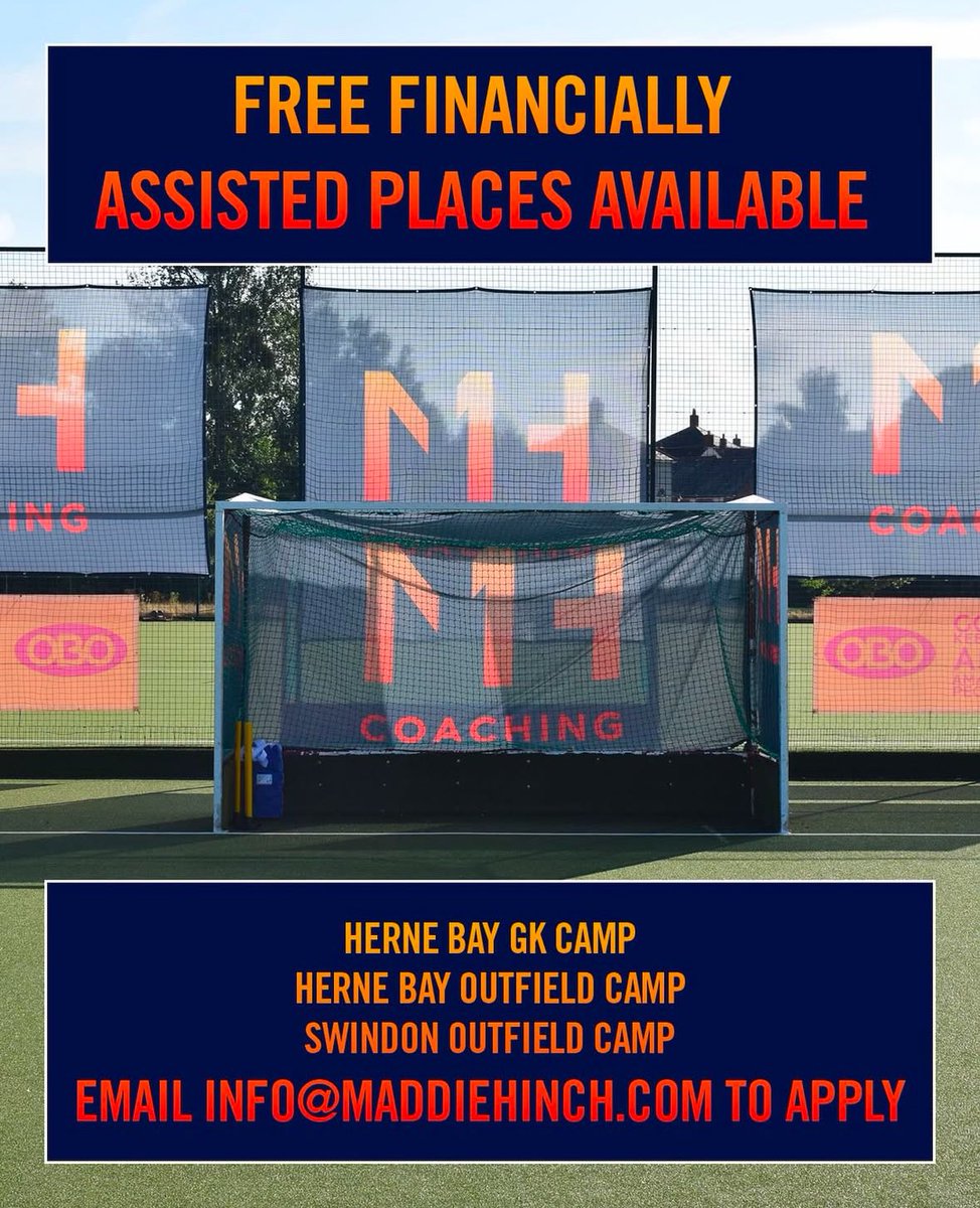 🏑We don’t want anyone to miss out on our epic Feb half term camps, if you want to come along to one of the 3 camps listed below and finances were a barrier simply drop us an email.