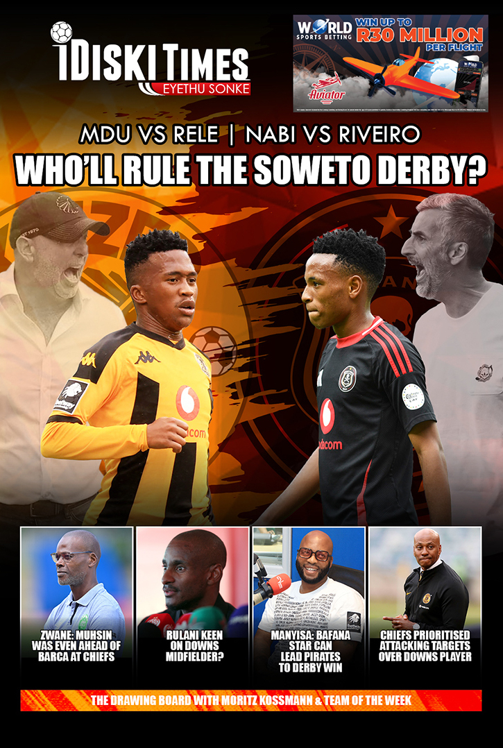 iDiskiTimes's tweet photo. EDITION 189 of the iDiski Times e-paper is ready for you on WHATSAPP❗

𝗙𝗘𝗔𝗧𝗨𝗥𝗘𝗦 
✅ Nabi's first Soweto Derby
✅ Chiefs & Pirates' young guns who could decide the derby

𝗜𝗡𝗧𝗘𝗥𝗩𝗜𝗘𝗪𝗦
✅ Oupa Manyisa
✅ Arthur Zwane
✅ Khalil Ben Youssef

𝗥𝗨𝗠𝗢𝗨𝗥𝗦
✅ Chiefs prioritised attacking targets over Maseko
✅ Downs starlet suffers major setback

𝗧𝗔𝗖𝗧𝗜𝗖𝗦 𝗖𝗢𝗥𝗡𝗘𝗥
✅ @moritzkossmann1
 
Tap to subscribe 𝗙𝗢𝗥 𝗙𝗥𝗘𝗘 and receive our e-paper on WhatsApp: https://t.co/bSWfRvnqKO