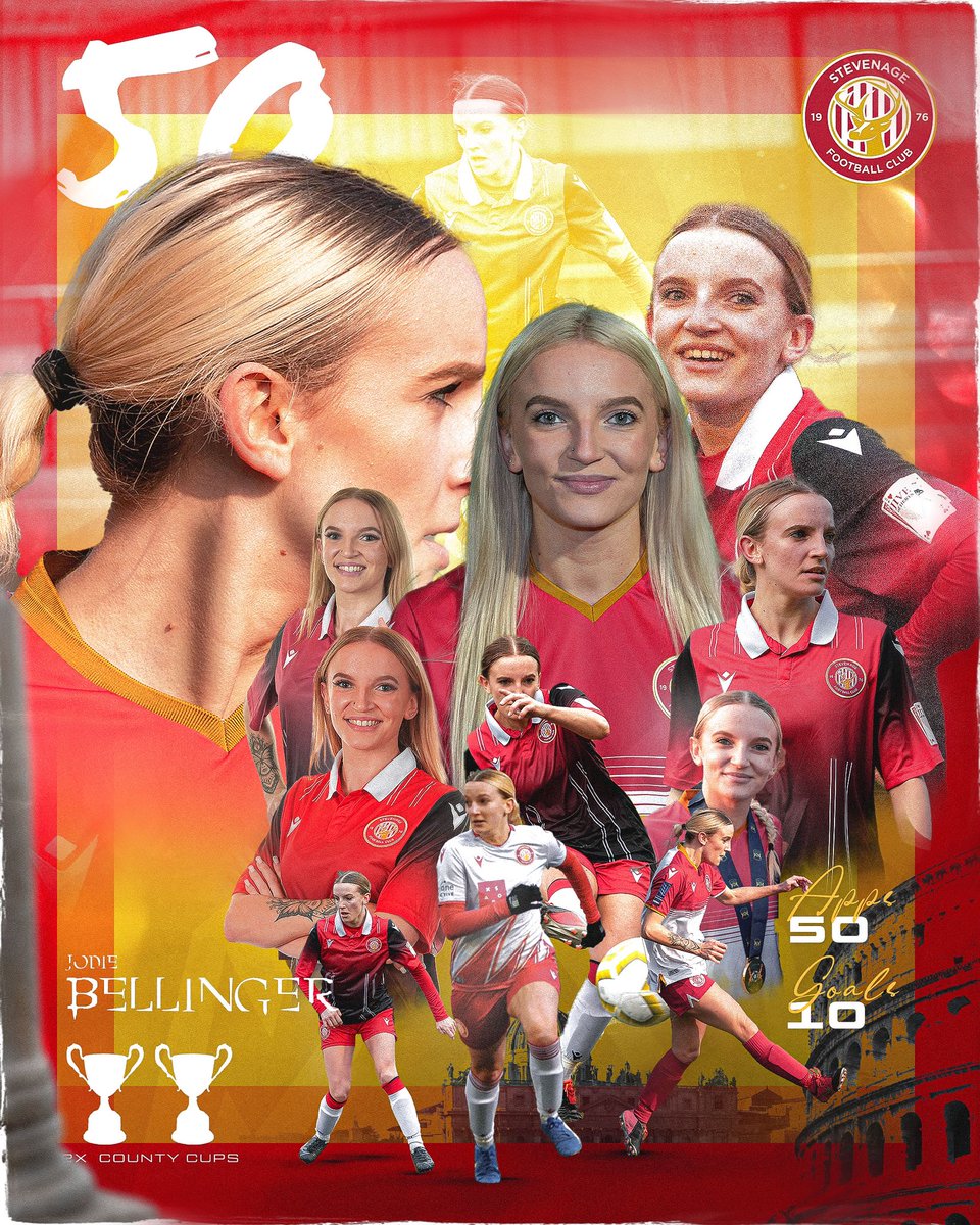 5️⃣0️⃣ 𝙁𝙞𝙛𝙩𝙮 𝘼𝙥𝙥𝙚𝙖𝙧𝙖𝙣𝙘𝙚𝙨 … you might have recognised a familiar name on recent team sheets … not only are we thrilled to welcome back fan favourite <a href="/JodieBellinger/">Jodie Bellinger</a> to the club we also celebrate 50 appearances for the ‘Boro #TogetherForBoro 🔴⚪️