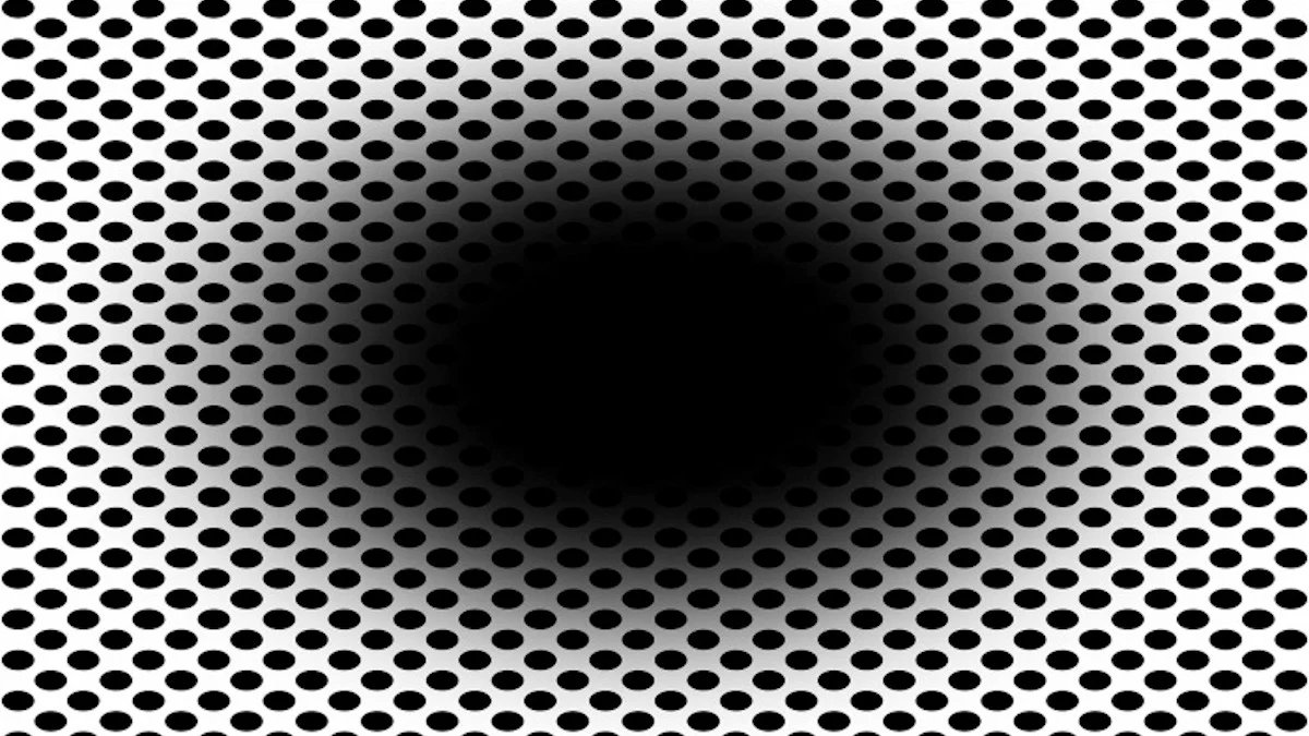 Plus vous regardez le trou noir, plus vous avez l'impression qu'il grossit. #illusion