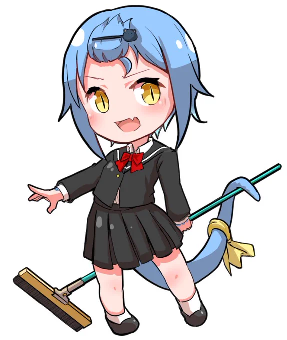 ☆コミティア151 合同サークル情報こちらはリザちゃんのアクキーデザイン!学校らしく制服で、いつもと違う髪型、掃除道具(?)こちらも販売予定です!!リプライ欄に実物も貼っておきますね! 
