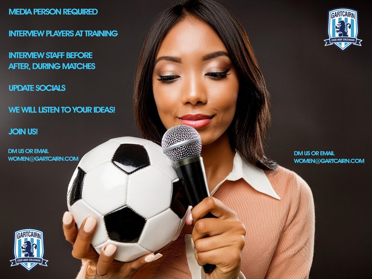 Media Student wanted.  Interview players, management team. Update socials on match day.  You will have input as to what graphics to use etc.  get in touch!