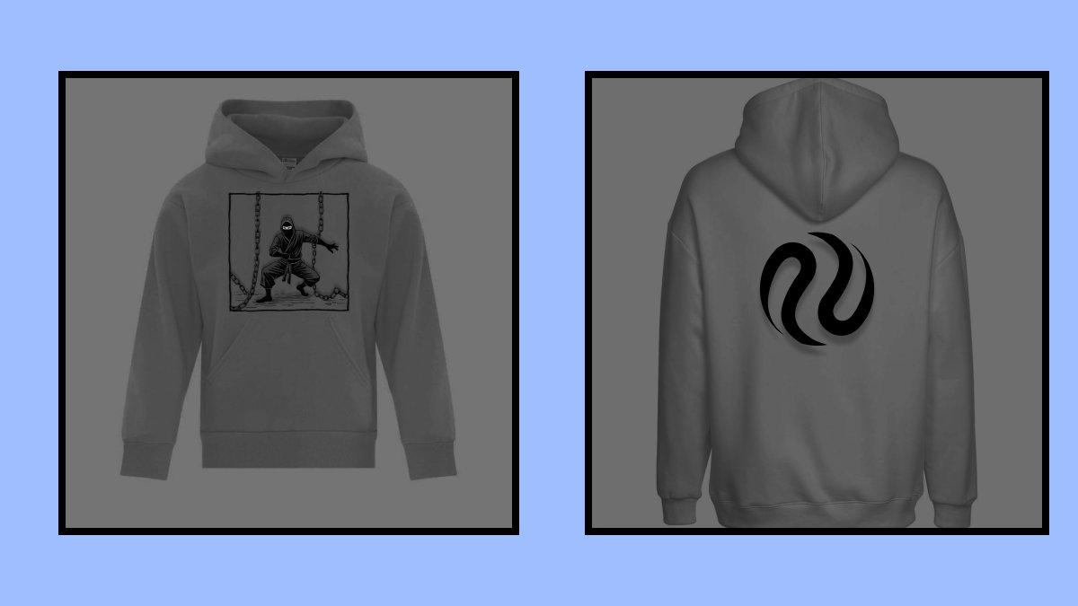 lunix_deg's tweet photo. I decided to create merch for @Injective, but instead of the usual color scheme, I went with a dark one—I’d wear this myself😅

Front view: The ninja🥷 represents the Injective community, and the chains symbolize the blockchain.

Back view: Just logo Injective😁

#injectivemerch https://t.co/JDcat3Cpeb