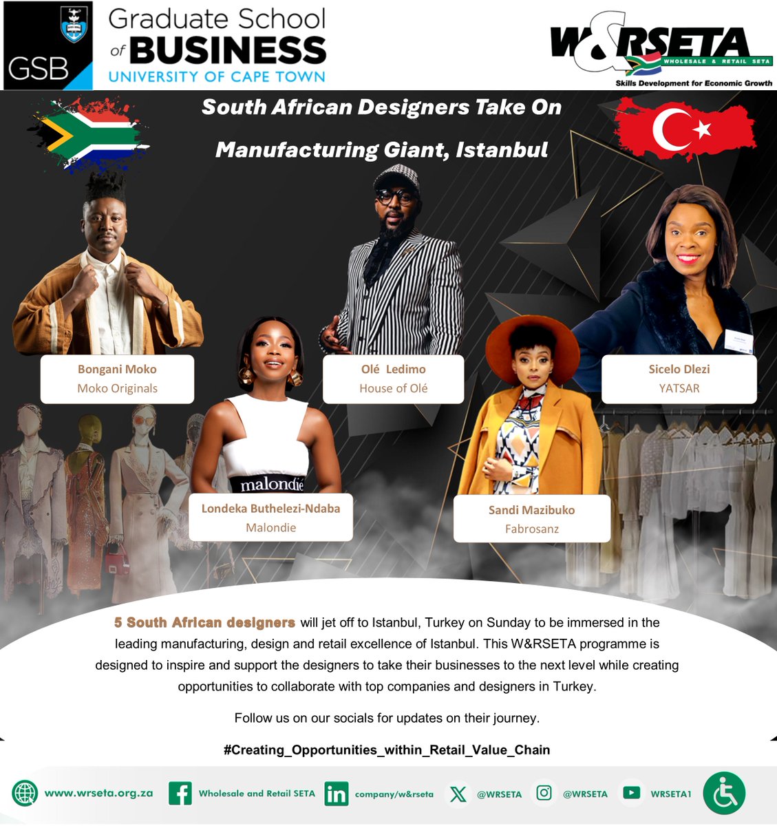 T A L E N T E D D E S I G N E R S T A K E O N T U R K E Y 

We are excited to announce the great talent selected for our very first Designers Immersion Programme as part of our International Leadership Development Programme. 

#Opportunities_in_Retail_Value_Chain