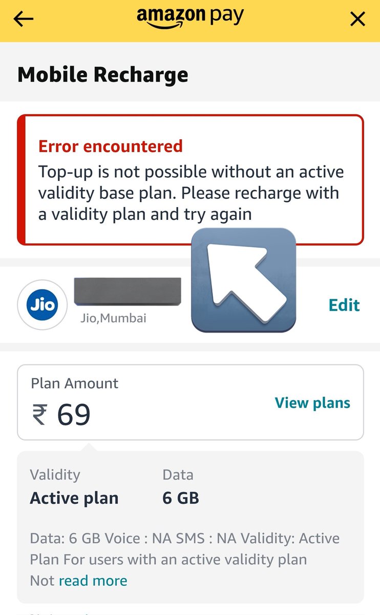 Did a ₹458 recharge on <a href="/reliancejio/">Reliance Jio</a>, valid for 84 days

The new plan doesn't come with data, so I went to purchase a 6 Gb data booster with active plan validity

However, the Data Booster category is missing on the MyJio app. Third party apps showing error

Pls help <a href="/JioCare/">JioCare</a>