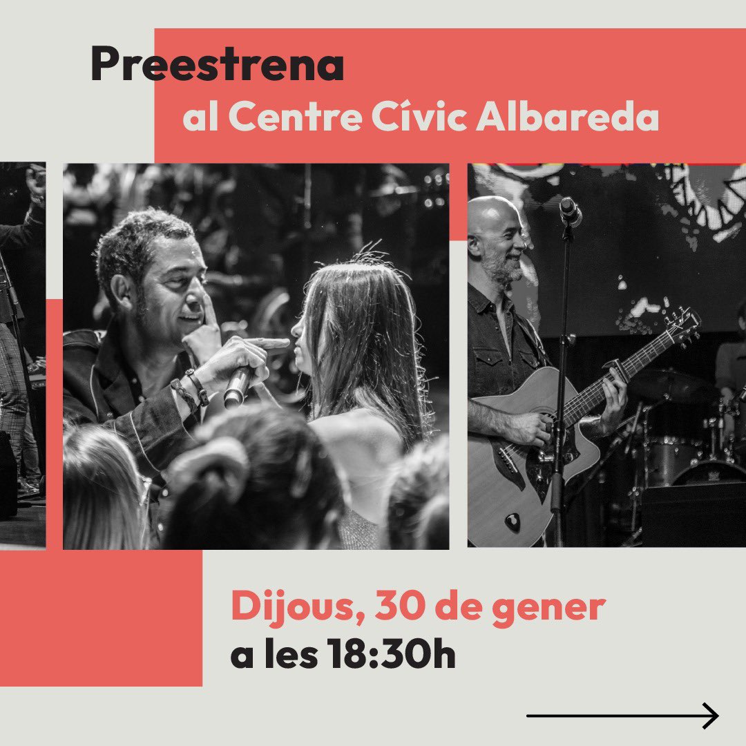 nandocaballero's tweet image. Demà dijous, a les 18:30, fem la preestrena al @ccalbareda del documental sobre @clamsmusica, una banda i un projecte social que si no coneixes l&apos;has de descobrir ja Important! S&apos;ha de reservar entrada a la web de l&apos;Albareda. 

📸 @blocnroll