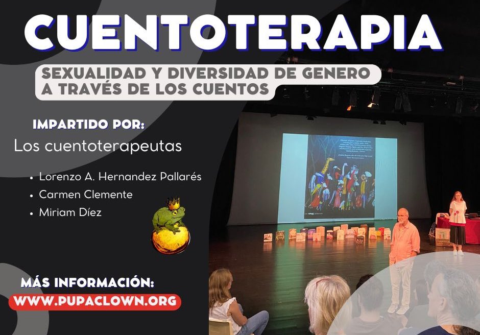 📍Nuestros cuentoterapeutas preferidos vuelven a Pupaclown para ofrecernos un ENCUENTRO DE CUENTOTERAPIA que versará sobre LA SEXUALIDAD Y DIVERSIDAD DE GÉNERO A TRAVÉS DE LOS CUENTOS.

📅 4 y 5 de febrero de 17.00 a 20.00

🎟 pupaclown.org/pupaclown/inde…

#cuentosquesanan