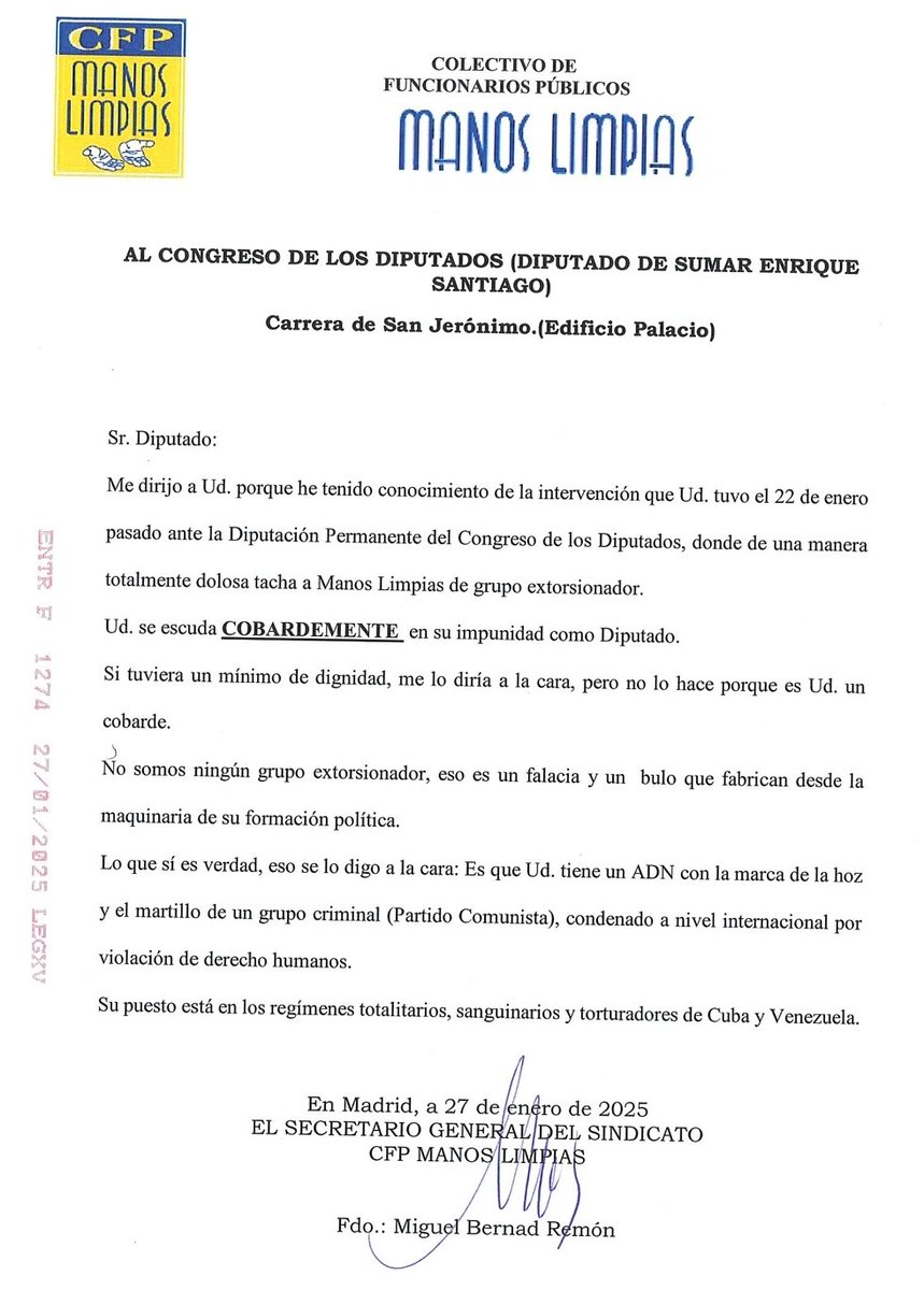 Enrique Santiago tweet media
