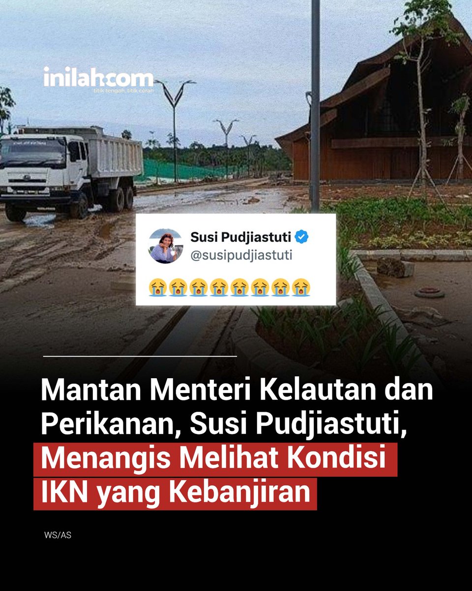 Jokowi pernah bilang mayoritas warga di IKN bakal jalan kaki &amp; naik sepeda, tapi yang viral justru genangan air di bandara. Genangan sempat mencapai 40 cm sebelum akhirnya surut, tapi bekas lumpurnya masih ada.

"Tidak ada ibu kota seluruh dunia seperti ini nanti, nggak ada. Itu