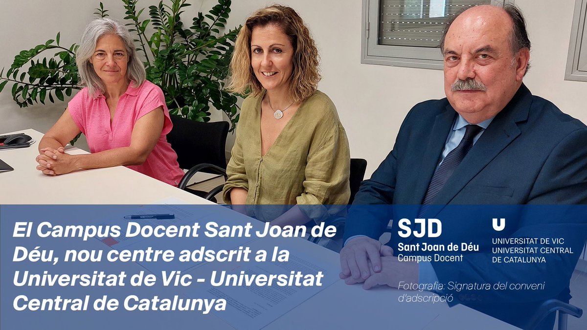 📢 El Campus Docent Sant Joan de Déu inicia una nova etapa!
Ens hem adscrit a la <a href="/uvic_ucc/">UVic-UCC</a> per seguir oferint una formació d’alt nivell en salut i social. 👩‍⚕️📚

🔗 Llegeix la notícia completa aquí: shorturl.at/eTQkm