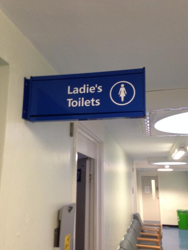 mattycutler's tweet photo. @bplmurphy @bushontheradio re: apostrophes I spotted this in Charing Cross Hospital c. 2013, what an abomination,
I posted it on Twitter, next time I was there it had been changed. https://t.co/220ay1DDTa