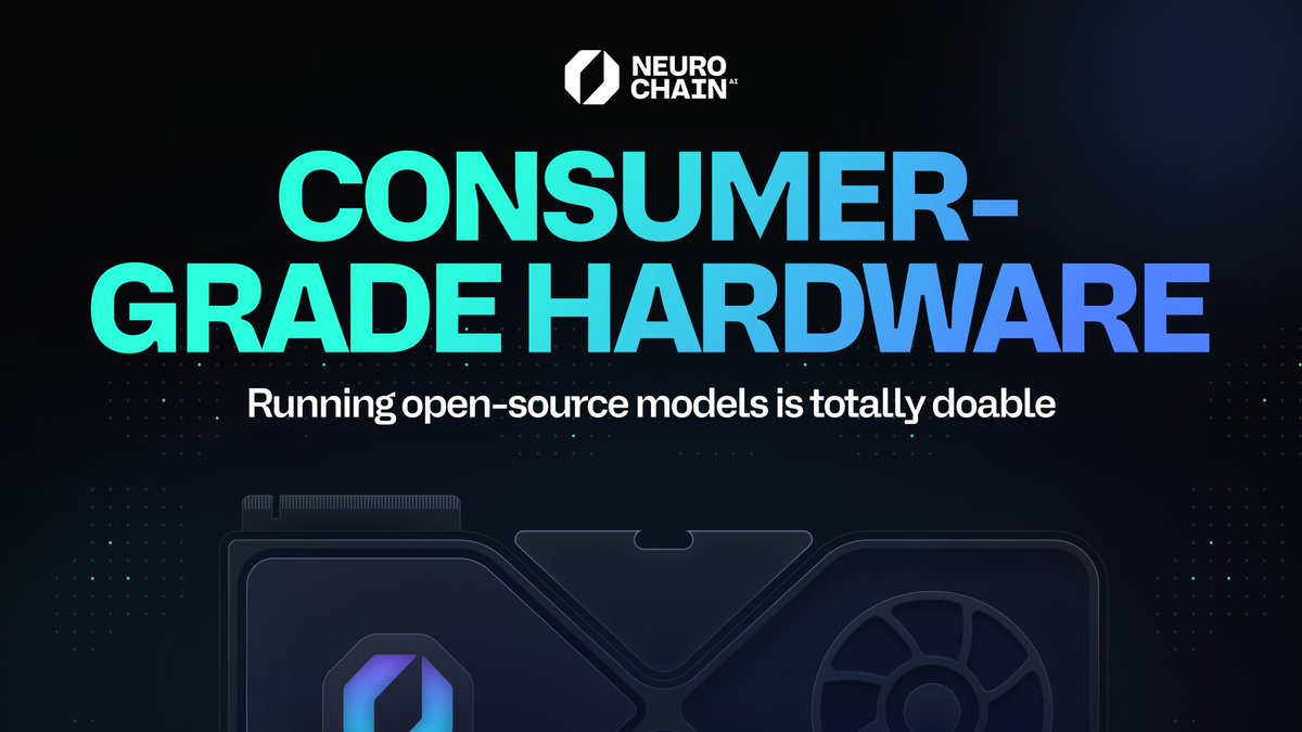 NeurochainAI's tweet photo. Maybe now the world will believe that running open-source models is totally doable on consumer-grade hardware, as @deepseek_ai has demonstrated that AI inference can now run on scalable consumer hardware, eliminating the need for massive centralized setups like H100 GPUs.🤖

For a long time, deploying AI meant relying on specialized, expensive GPUs like NVIDIA’s A100 or H100  - putting them out of reach for most individuals and small businesses. But thanks to optimizations like:

⚡ Quantization – Reducing model precision (from 32-bit to 8-bit or even 4-bit) to lower computational demands without sacrificing accuracy
🧠 Sparse Computation – Activating only the most relevant parts of the model during processing to save memory and resources
🌍 Distributed Training – Using multiple smaller GPUs in parallel, eliminating the need for cutting-edge hardware

High-performance models are now within reach for everyone. Small businesses, indie developers, and AI enthusiasts can deploy powerful AI without breaking the bank!