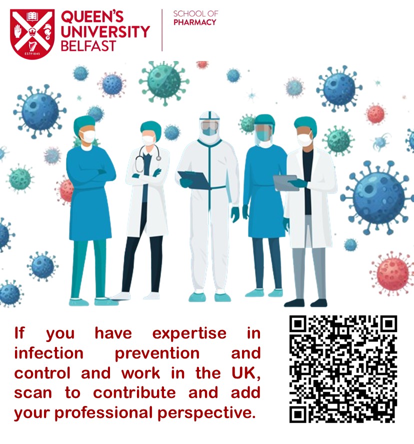 QUB Pharmacy School (@pharmacyatqub) on Twitter photo UK Healthcare professionals! We're researchers from <a href="/pharmacyatQUB/">QUB Pharmacy School</a> exploring knowledge & perspectives on fomite transmission & antimicrobial surfaces in healthcare. Share insights in our survey: forms.office.com/e/LJ5DnGr2Kd
#HealthcareResearch, #InfectionControl, #AntimicrobialSurface UK Healthcare professionals! We're researchers from <a href="/pharmacyatQUB/">QUB Pharmacy School</a> exploring knowledge & perspectives on fomite transmission & antimicrobial surfaces in healthcare. Share insights in our survey: forms.office.com/e/LJ5DnGr2Kd
#HealthcareResearch, #InfectionControl, #AntimicrobialSurface