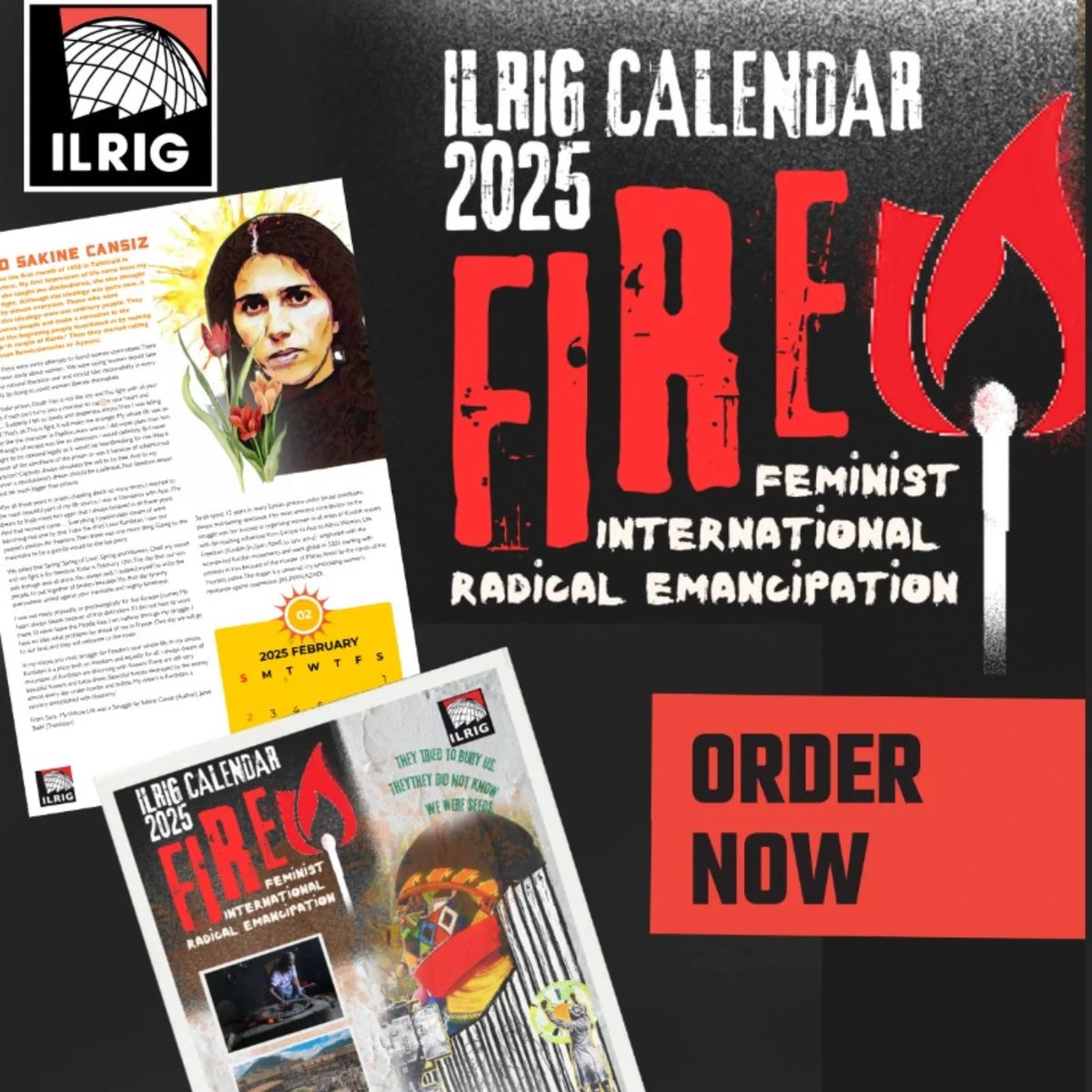 ILRIG (@ilrig) on Twitter photo ILRIG Calender 2025: FIRE!
To order your copy - contact: (CT) ilrigsa@gmail.com. (Jozi) lara@ilrig.org.za . R100 exc courier. Onwards to the FIRE 🔥🔥🔥 ILRIG Calender 2025: FIRE!
To order your copy - contact: (CT) ilrigsa@gmail.com. (Jozi) lara@ilrig.org.za . R100 exc courier. Onwards to the FIRE 🔥🔥🔥