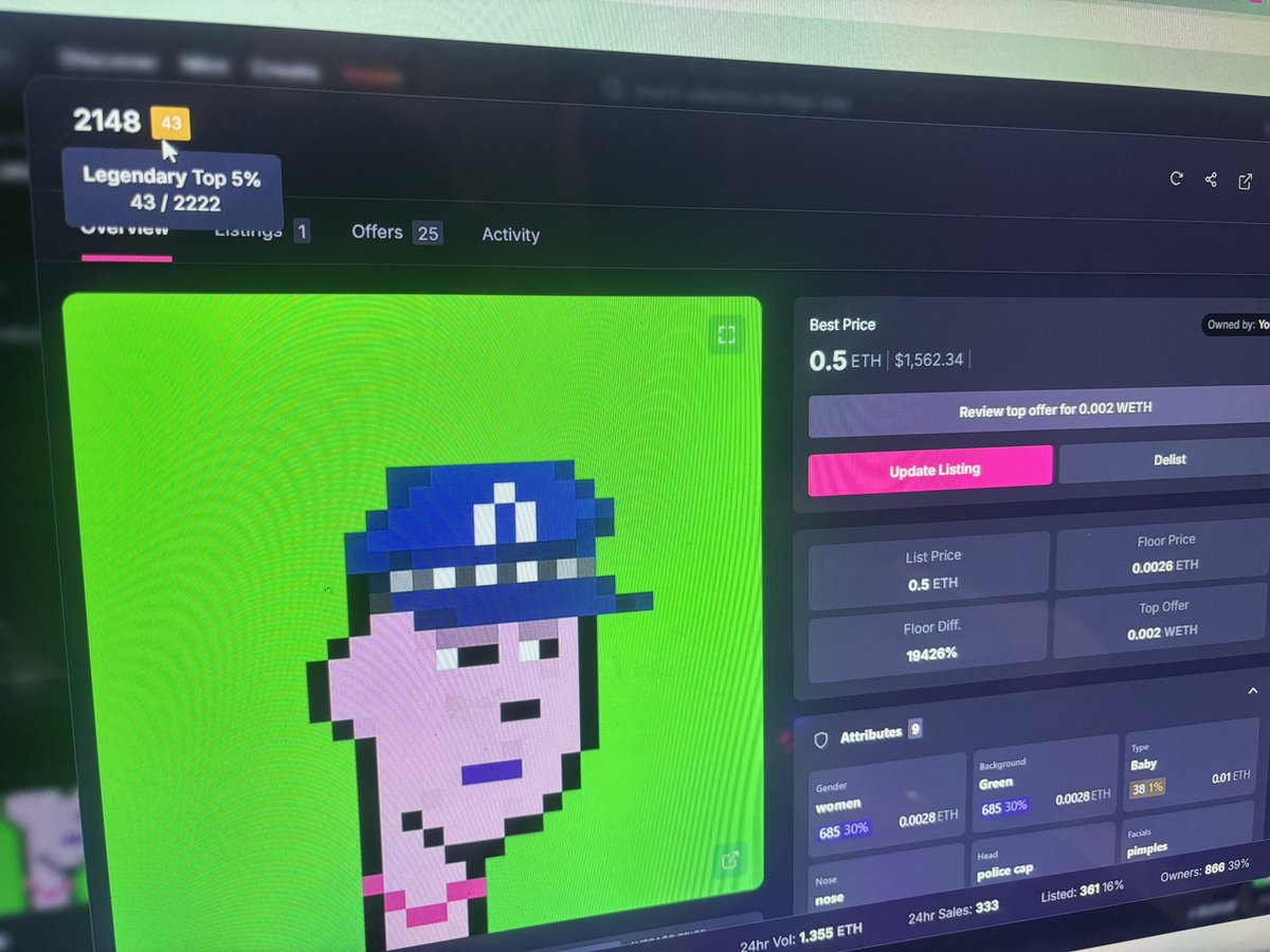 agansomplakk's tweet photo. Minted @abstractpunks1 and got legendary
only .5 eth mate https://t.co/BK1tiwA4F3