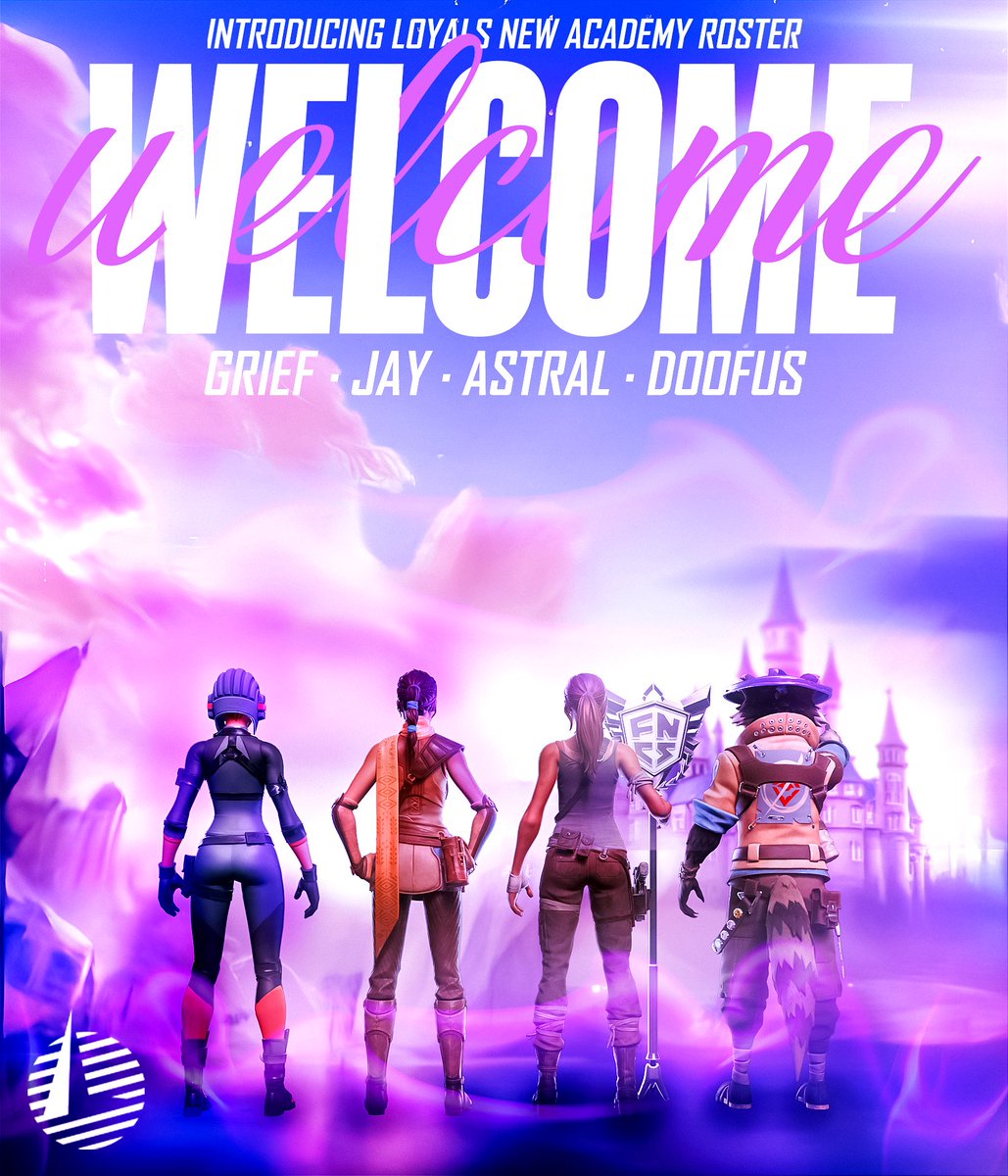 Introducing Loyal Esports 2025 Academy Team! 👿

↳@astralfn2
↳<a href="/Doofusfn/">Doofus</a>
↳<a href="/Grief_FN/">Grief_FN</a>
↳<a href="/jayxfn_/">jayx</a>