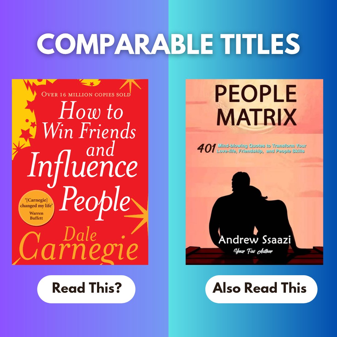 SelfCoach365's tweet photo. If you read "How to win friends and influence people" by Dale Carnegie, it's very likely you'll enjoy PEOPLE MATRIX by Andrew Ssaazi
#MatrixQuotes
Want a copy of People Matrix? Join our readers' community on WhatsApp
๐
https://t.co/sFQvtTQwxi https://t.co/CHAzY10q8s
