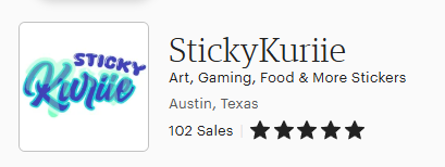 My humble (and still fairly new) sticker shop has passed over 100 sales! Thank you so much for all the support and love for stickers💙