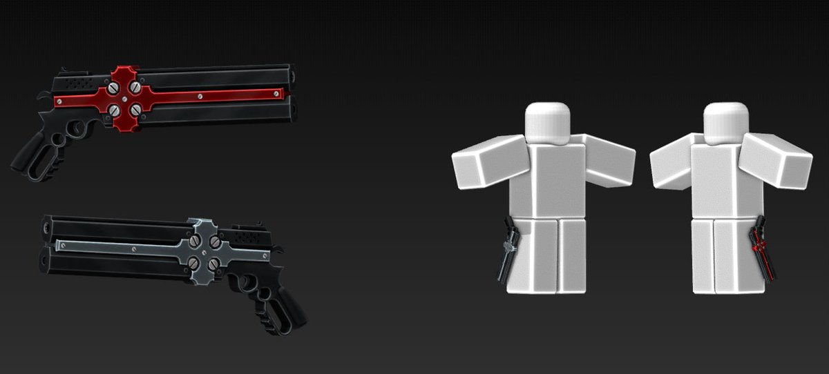 StaarRBLX's tweet image. Quick guns I made a while back for a media banned game.

| #RobloxDev #RobloxDeveloper #3DModeler