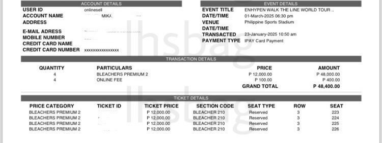 wts lfb walk the line bulacan ticket tix

• bleachers premium 2 row 3
• ₱11,000 (discounted!)

rfs: extra tix 

- dm if interested! 
- we can do 2/3 gives (installment) if sure buyer!

reserve the tix only today to get it discounted! please get niyo na sayang  exta tix :’))